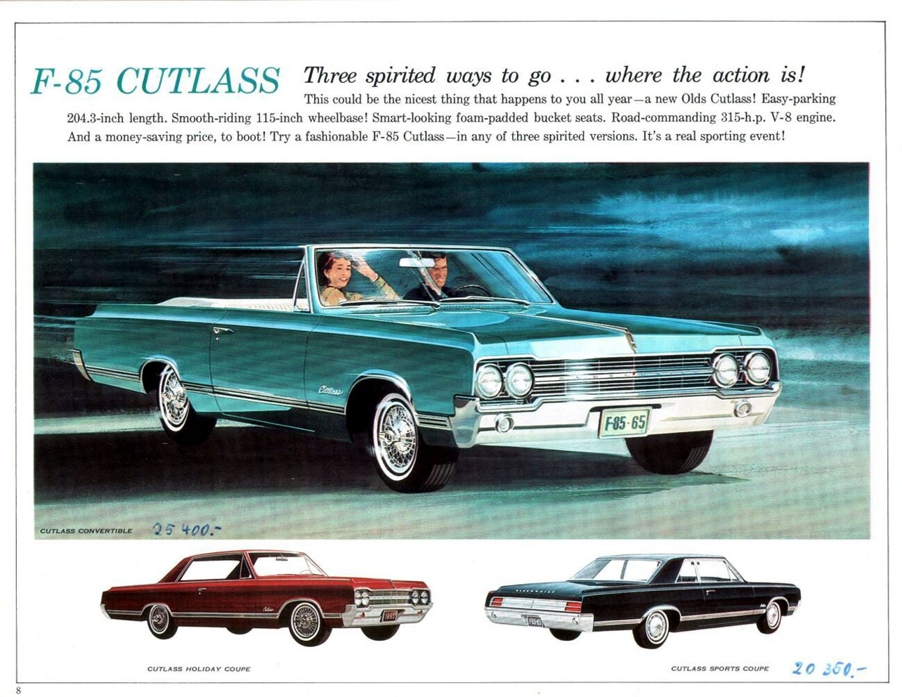 1965 Oldsmobile Sports Cars Brochure Page 9